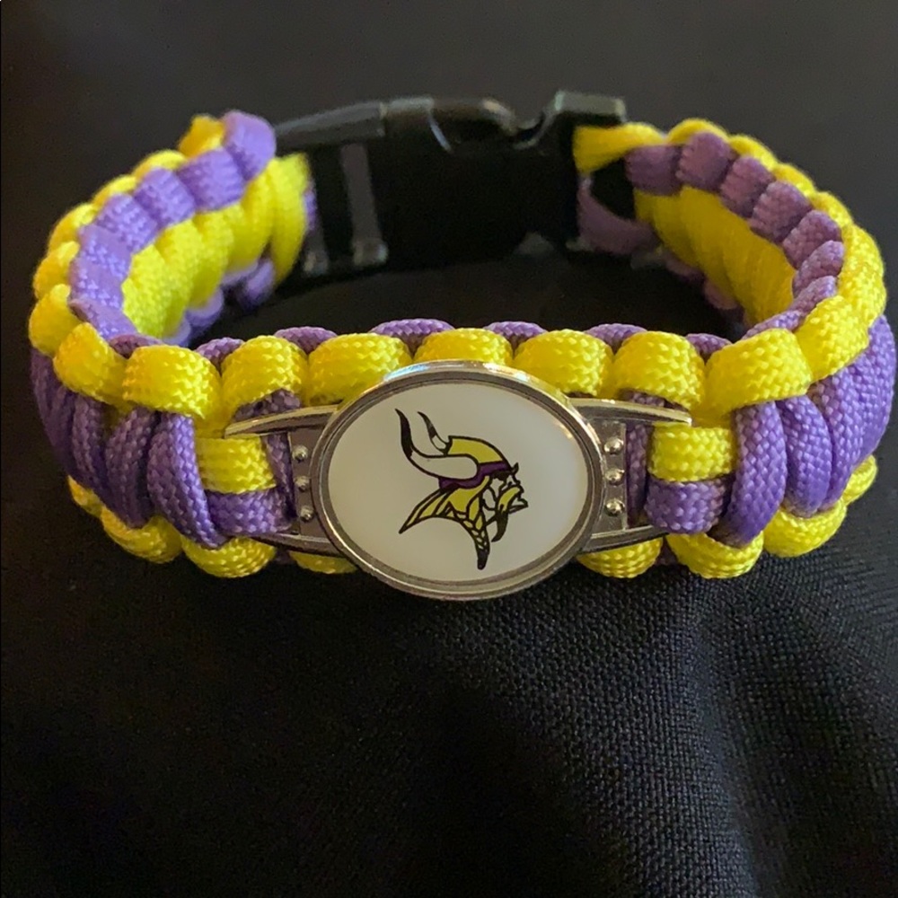 🏈✨MINNESOTA VIKINGS NFL BRAIDED PARACORD BRACELET